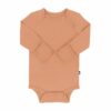 Long Sleeve Bodysuit in Apricot from Kyte BABY