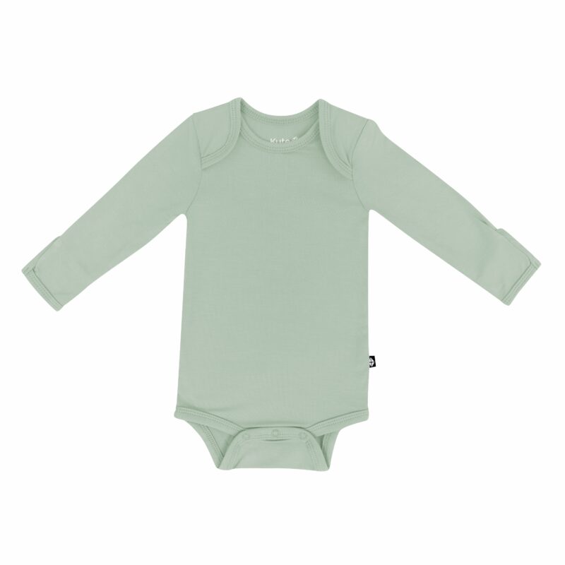 Kyte BABY Long Sleeve Bodysuit in Thyme