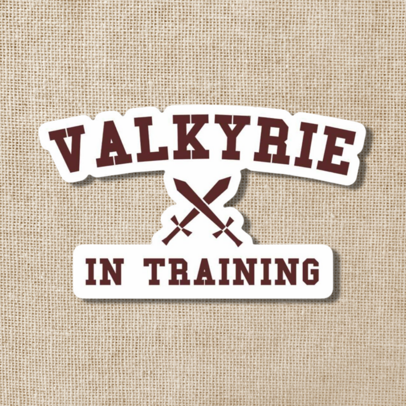 Wildly Enough Valkyrie in Training Sticker | ACOTAR