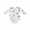 Angel Dear Mixed Woodland Animals On Blue Bamboo Viscose Bodysuit