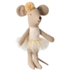 Maileg Ballerina Little Sister Mouse Off-White