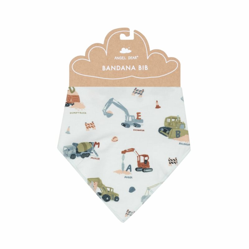 Angel Dear Construction Alphabet Bandana Bib