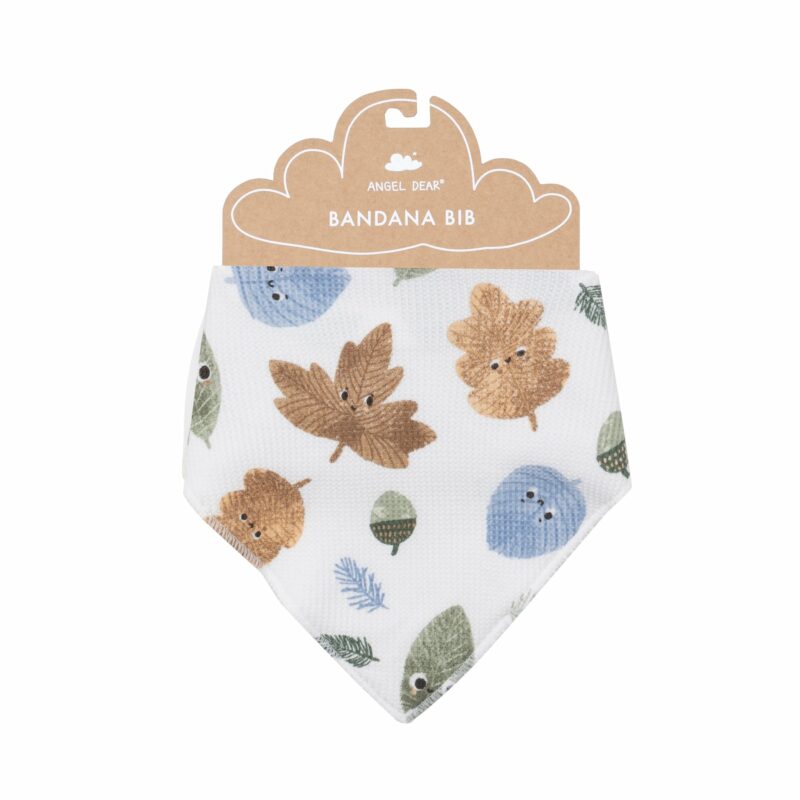 Angel Dear Cuddly Leaves Bandana Bib