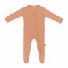 Zippered Footie in Apricot from Kyte BABY