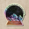 Wildly Enough Velaris Star Globe Holo Sticker | ACOTAR