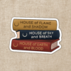 Wildly Enough Crescent City Series Stack Sticker | Sarah J. Maas