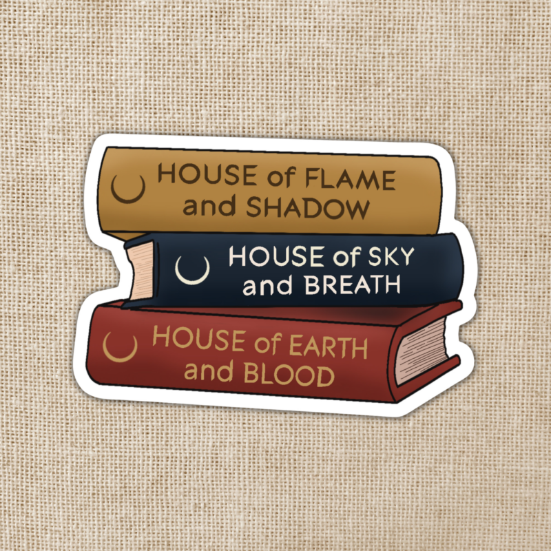 Wildly Enough Crescent City Series Stack Sticker | Sarah J. Maas