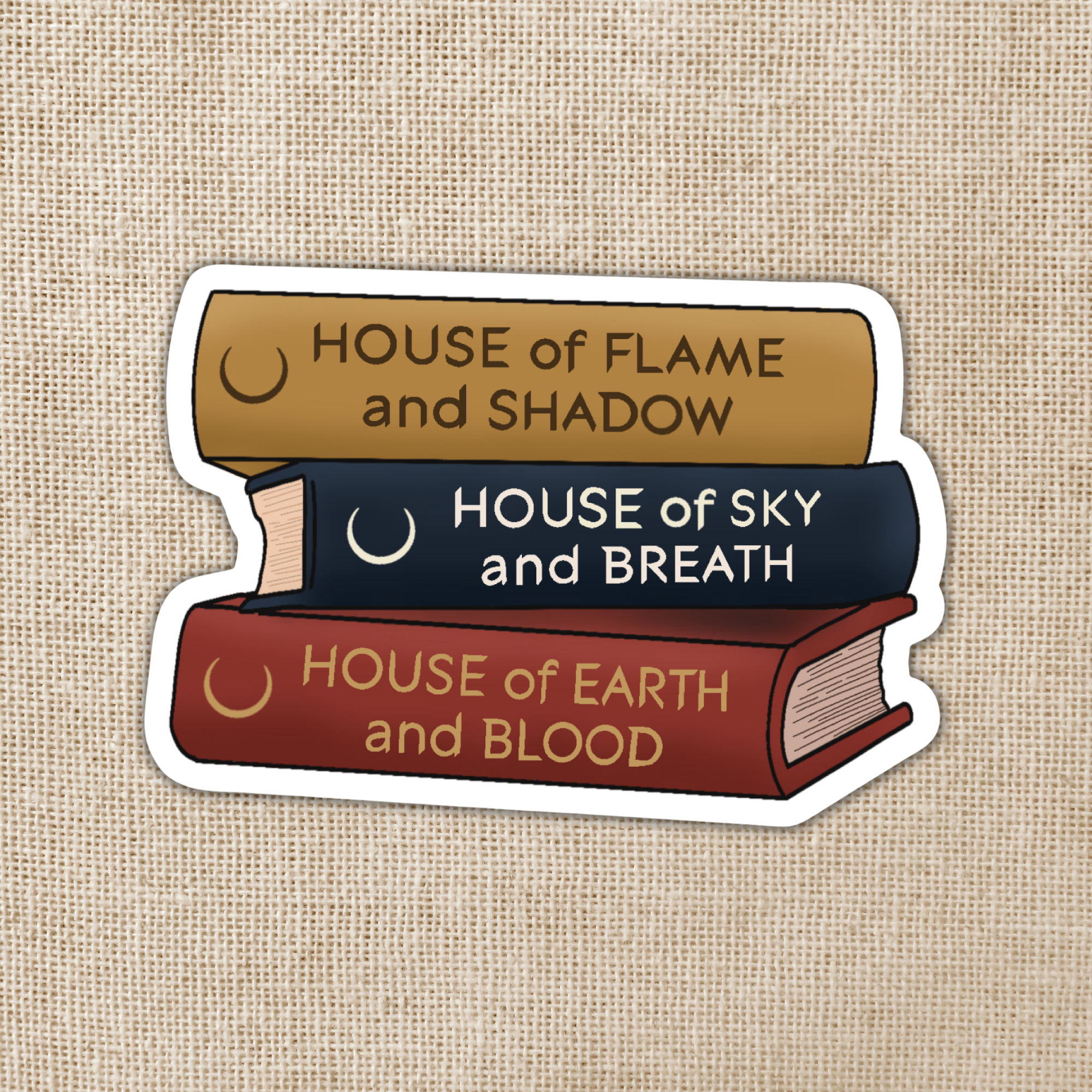 Wildly Enough Crescent City Series Stack Sticker | Sarah J. Maas