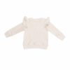 Thankful Oatmeal Ruffle Sweatshirt from Angel Dear