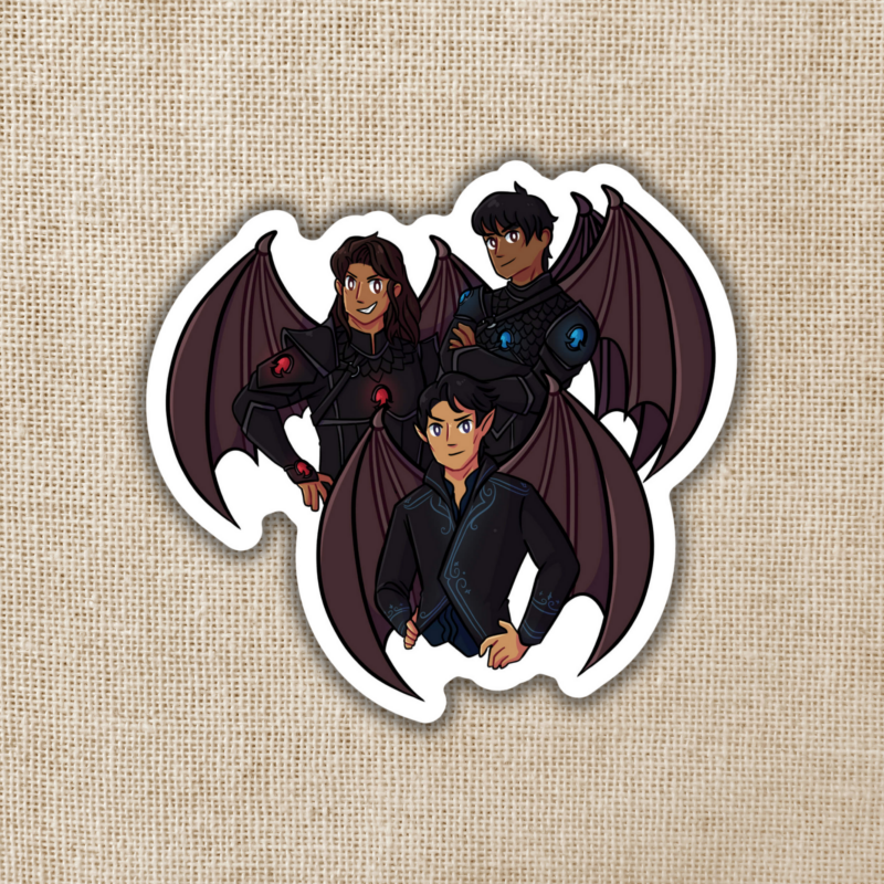 Wildly Enough Bat Boys Illyrian Warriors Sticker | ACOTAR