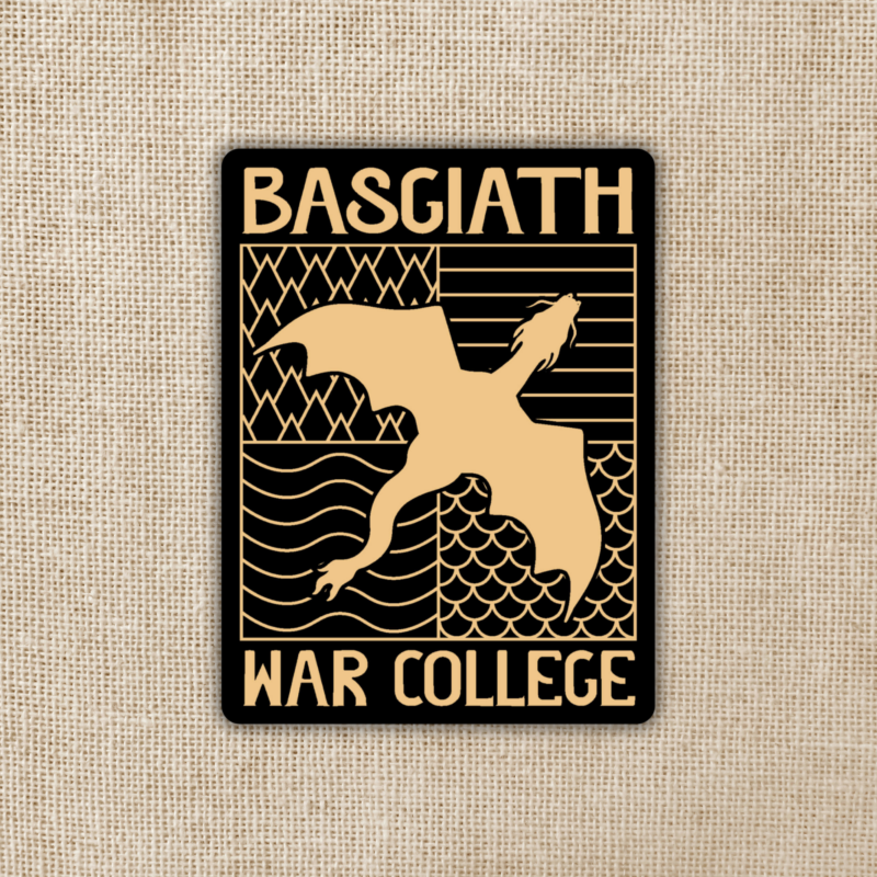 Wildly Enough Basgiath War College Emblem Sticker | Fourth Wing