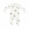 Bear and Bunny Adventures Bamboo Viscose Zipper Footie from Angel Dear