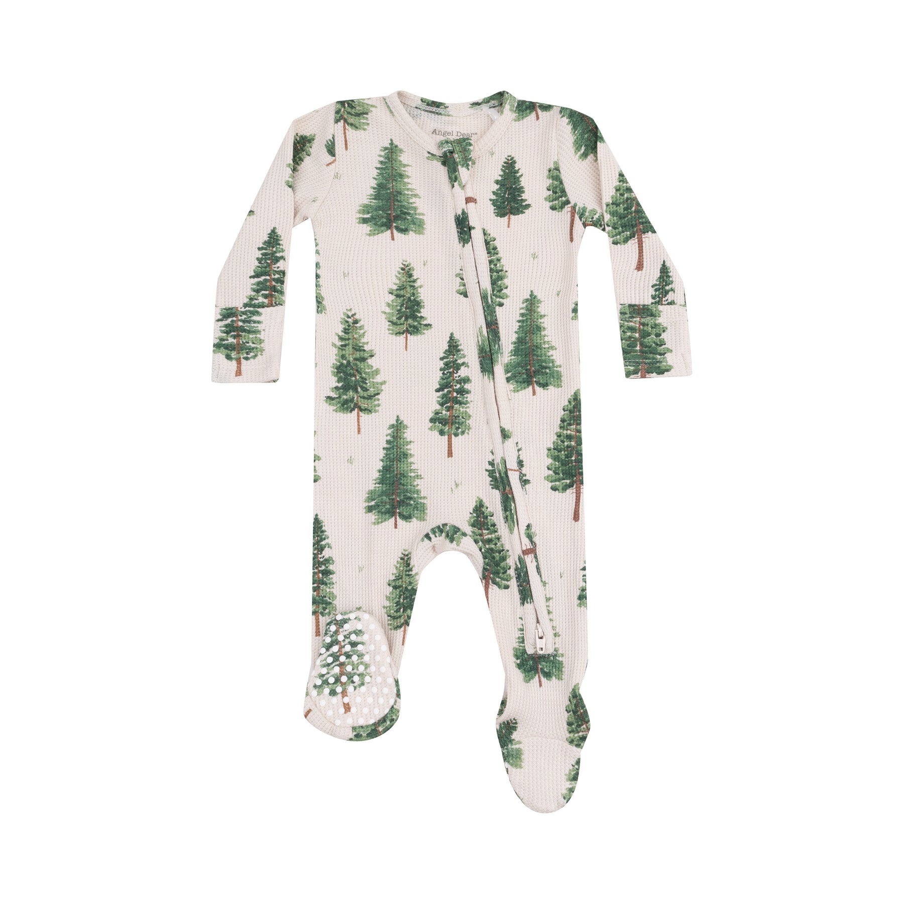 Angel Dear Forest Trees Bamboo Viscose Zipper Footie