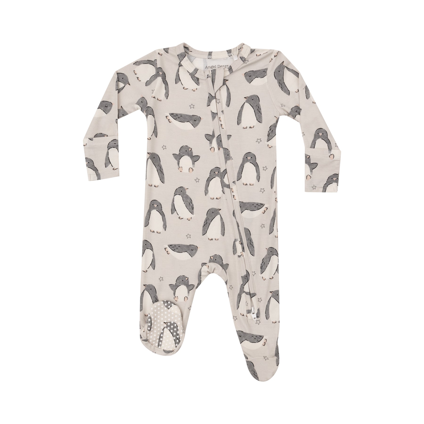 Angel Dear Penguin Pals Bamboo Viscose Zipper Footie