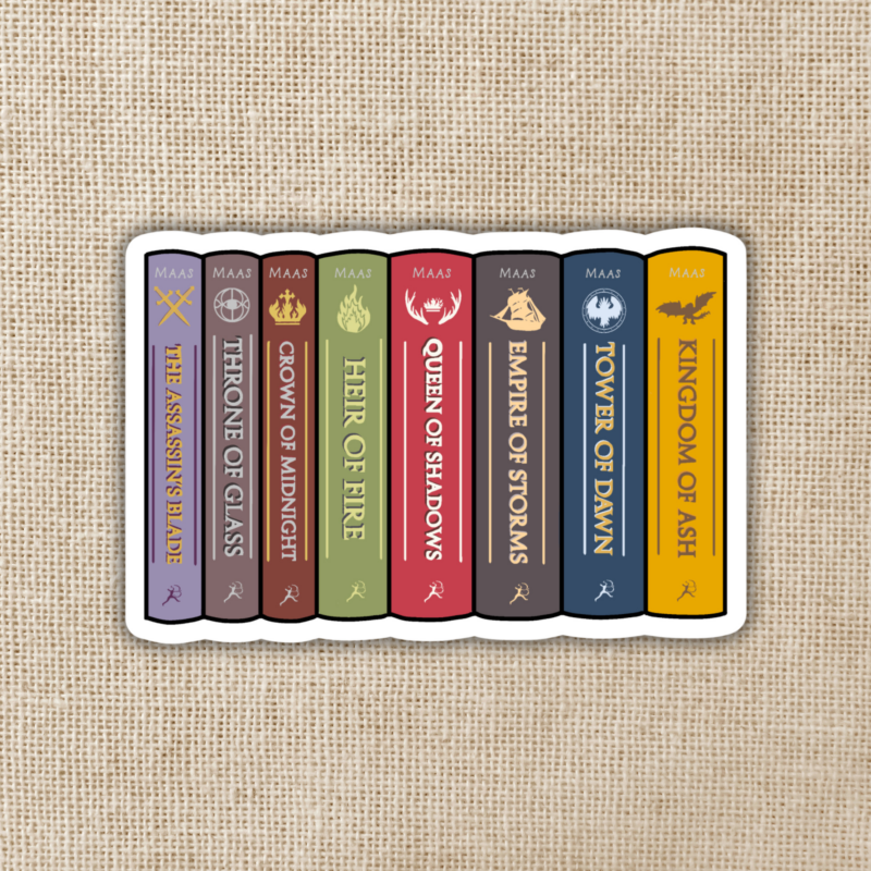 Wildly Enough Throne of Glass Series Sticker