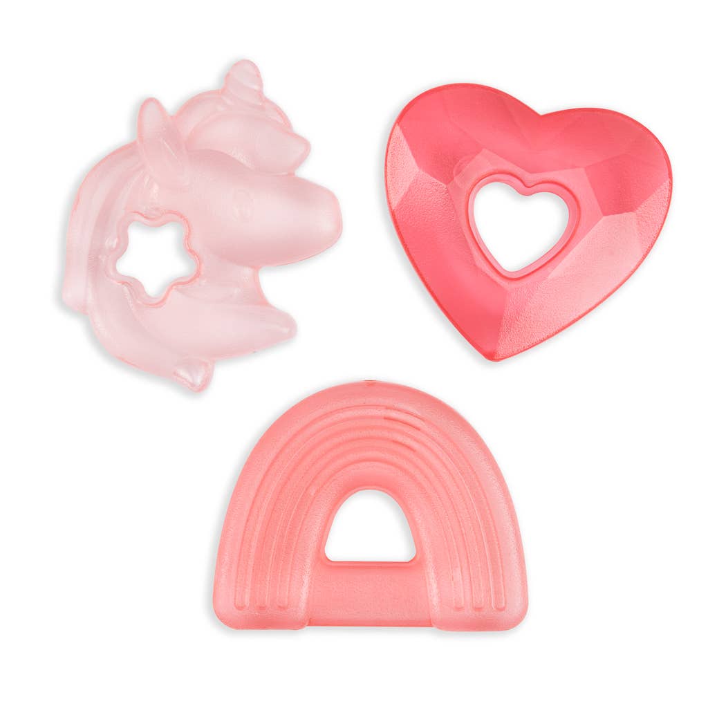 Itzy Ritzy Cutie Coolers Water Filled Teethers Unicorn 3-Pack