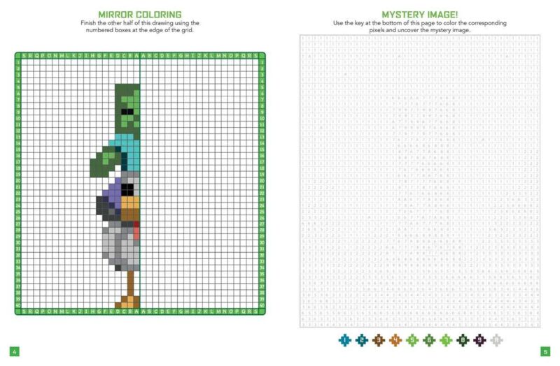 Unofficial Minecraft Pixel Coloring Book from Simon & Schuster