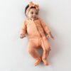 Kyte BABY Zippered Footie in Apricot