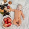 Kyte BABY Zippered Romper in Apricot