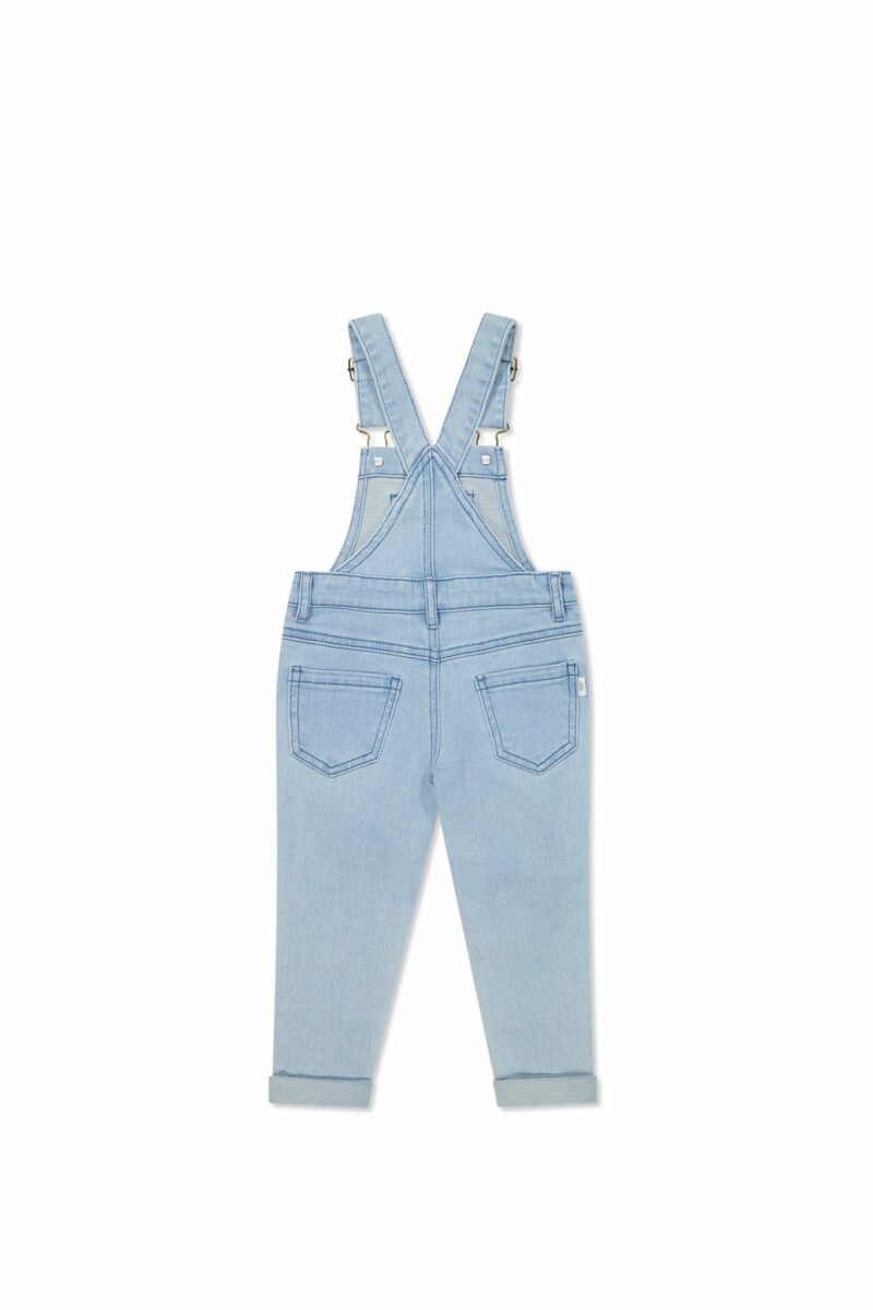 Arlo Twill Overall in Washed Denim 