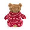 Bartholomew Bear Winter Pajamas made by Jellycat