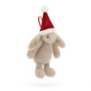 Bashful Bunny Christmas Ornament made by Jellycat