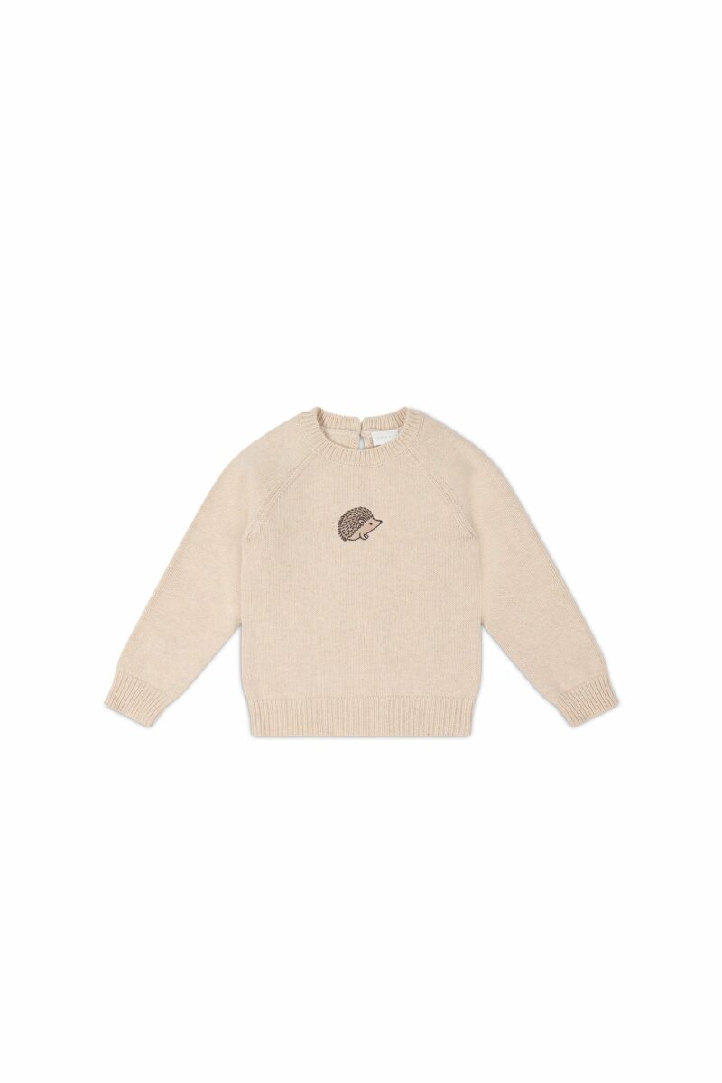 Ethan Jumper in Oatmeal Marle Hedgehog 