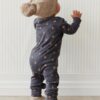 Organic Cotton Reese Zip Onepiece in Fox Cubs Constellation 