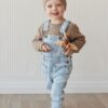 Jamie Kay Arlo Twill Overall in Washed Denim 