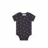 Organic Cotton Hudson Short Sleeve Bodysuit in Fox Cubs Constellation 