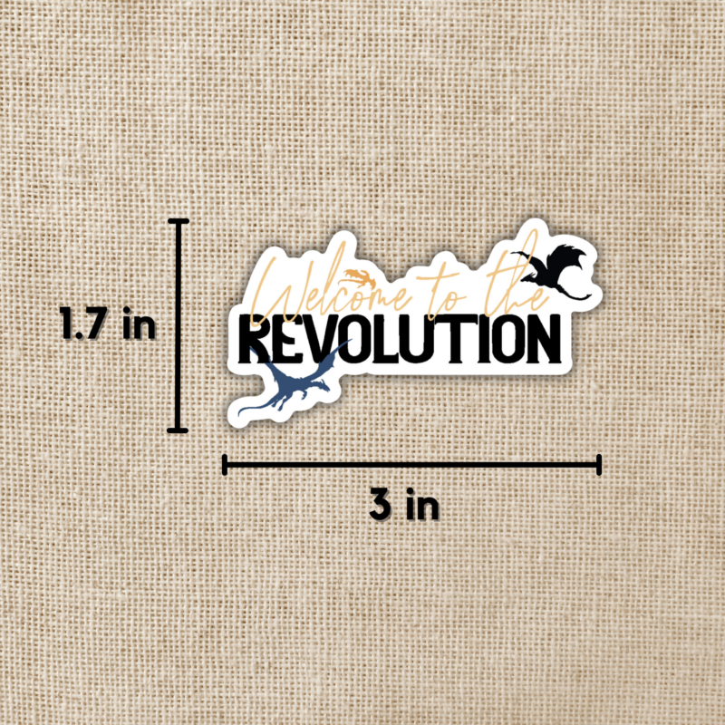 Welcome to the Revolution Sticker | Fourth Wing from Wildly Enough