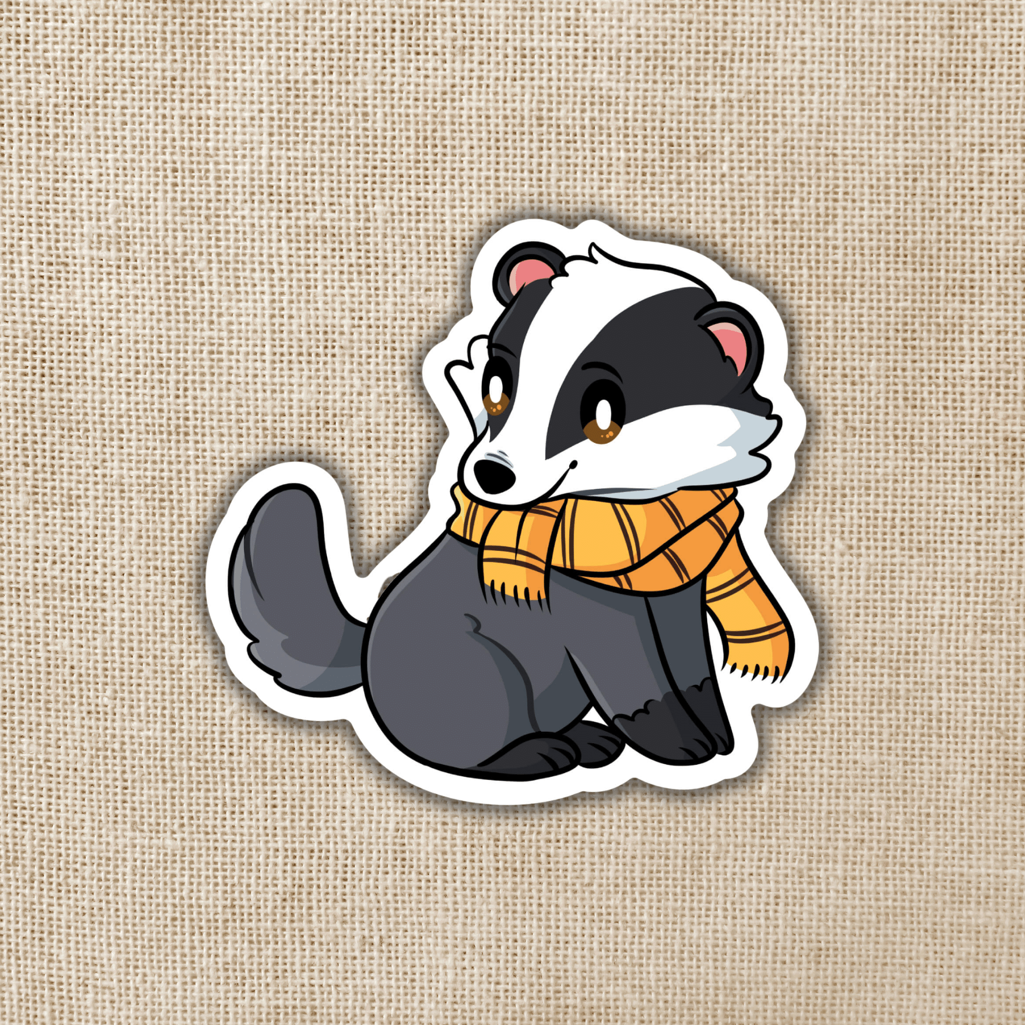 Wildly Enough Loyal Wizard House Mascot Sticker Badger