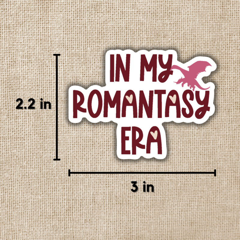 In My Romantasy Era Sticker from Wildly Enough