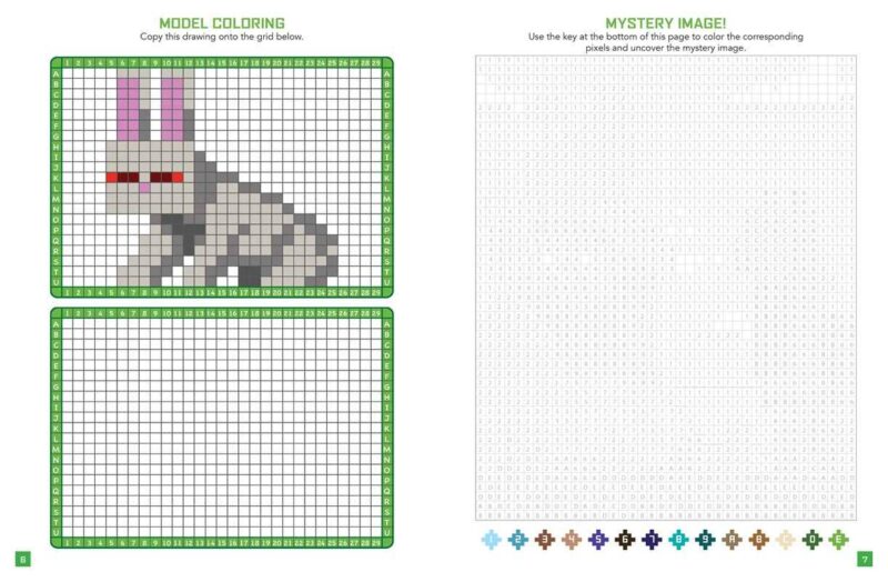 Unofficial Minecraft Pixel Coloring Book made by Simon & Schuster