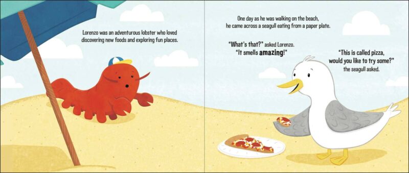 the Pizza-Loving Lobster Hardcover Book