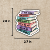 Romance Tropes Book Stack Sticker from Wildly Enough