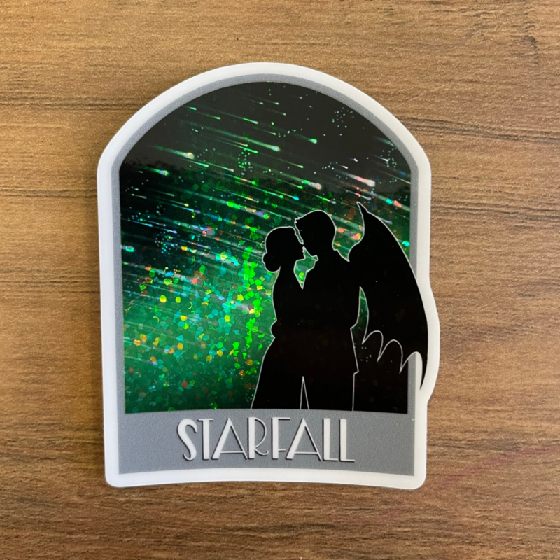 Wildly Enough Starfall Rhys and Feyre ACOTAR Holographic Sticker