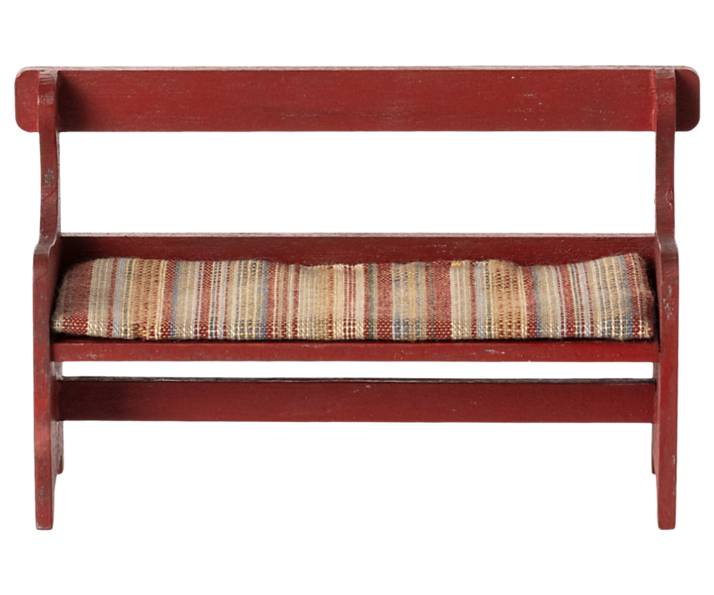 Red Bench for Mouse from Maileg