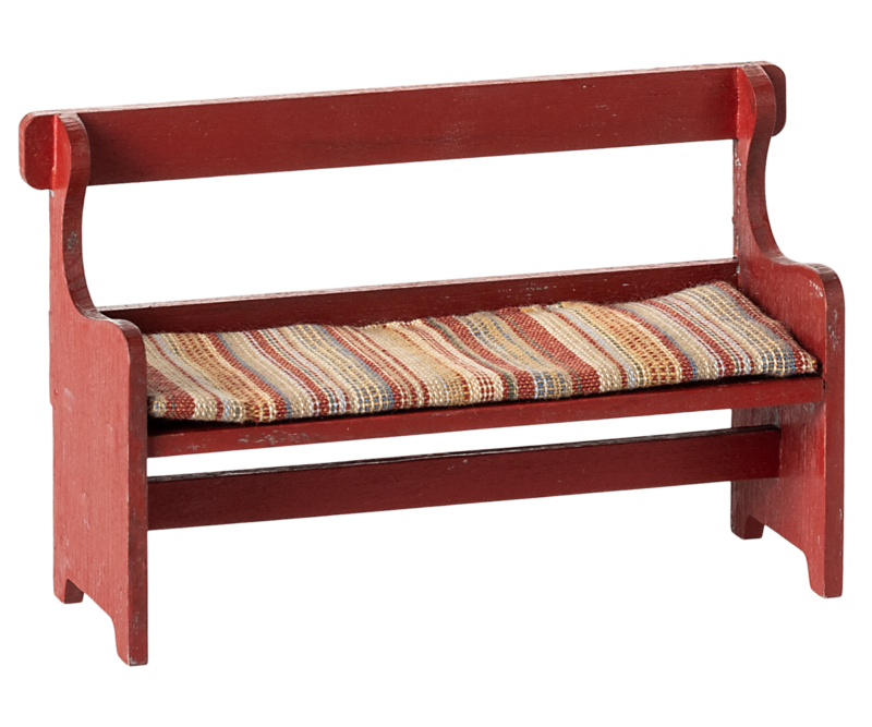 Maileg Red Bench for Mouse