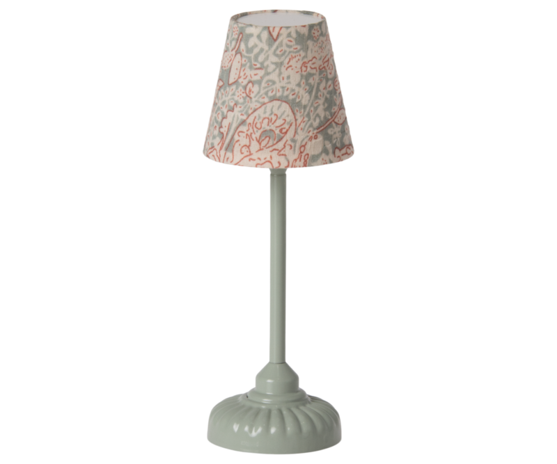 Maileg Vintage Floor Lamp in Mint for Mouse