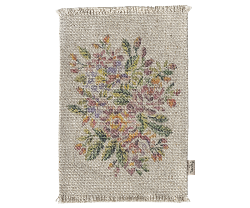 Maileg Rug with Flowers Medium