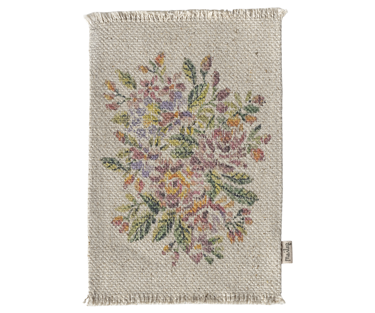 Maileg Rug with Flowers Medium