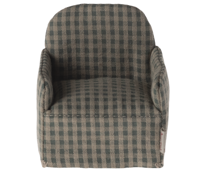 Green Checker Mouse Chair from Maileg