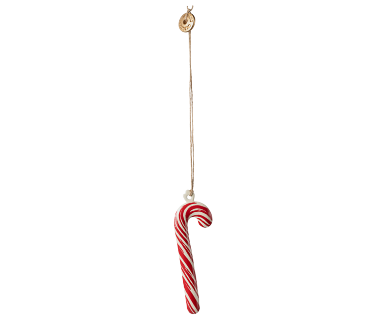 Maileg Stripe Sugar Cane Metal Ornament