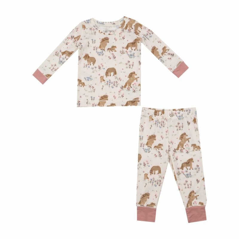 Angel Dear Pretty Ponies Long Sleeve Loungewear Set