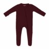 Zippered Footie in Burgundy from Kyte BABY