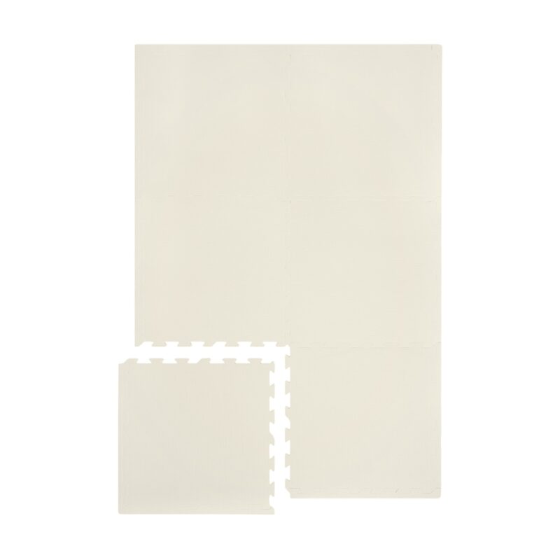 3 Sprouts Foam Puzzle Play Mat In Cream