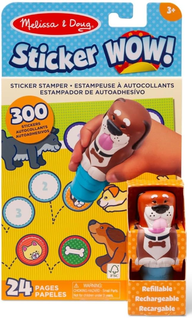 Melissa & Doug Sticker WOW! Activity Pad & Sticker Stamper - Dog