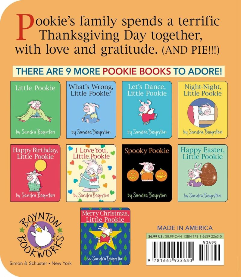 Pookie's Thanksgiving by Sandra Boynton Children's Books