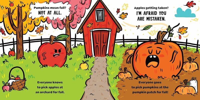 Apple vs. Pumpkin Board Book from Simon & Schuster